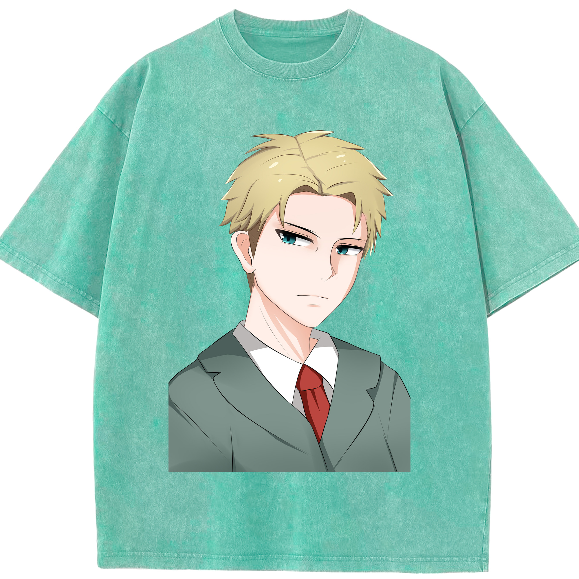 （画像用） SPY×FAMILY间谍家家酒 綿100% ヴィンテージ風 半袖Tシャツ（フロントプリント）